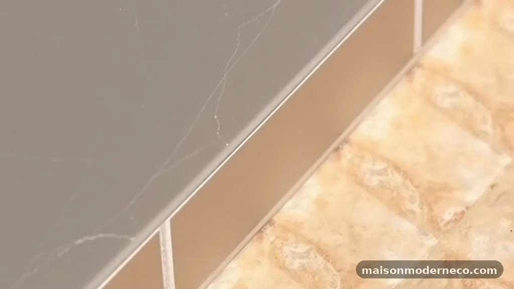 Painting the Exposed Tile Edge vs Using Metal Transition Profiles