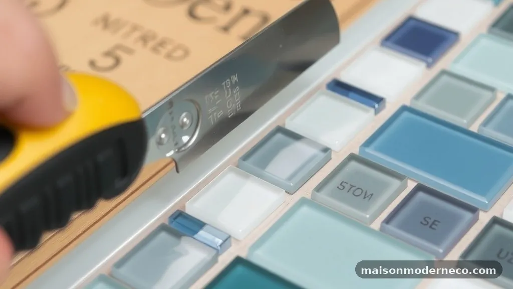Selecting the Proper Cutting Tool for Glass - How to Cut a Clean Finished Edge on Glass Mosaic Backsplash Sheets