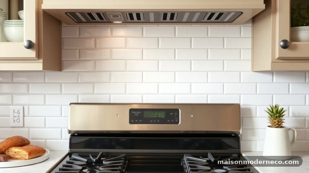 The Impact of Color and Finish - What Size Subway Tile Looks Balanced Behind a 30-Inch Kitchen Range?