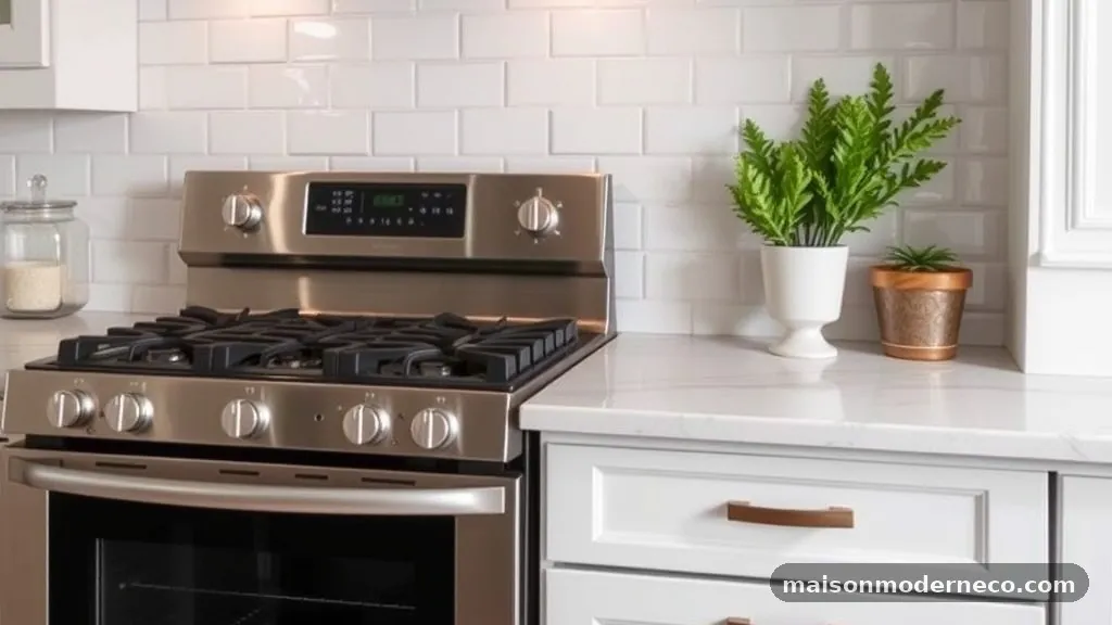 The Role of Grout Lines in Visual Balance - What Size Subway Tile Looks Balanced Behind a 30-Inch Kitchen Range?
