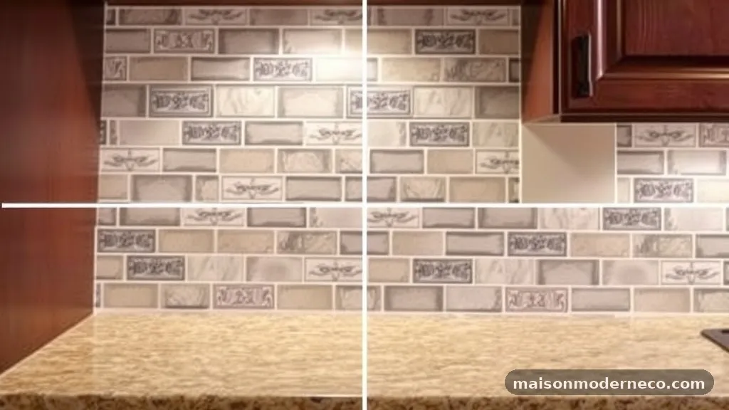 Understand the Role of Cabinet Depth and Sightlines - Should Backsplash Tile Line Up with the Upper Cabinet or Lower Countertop?