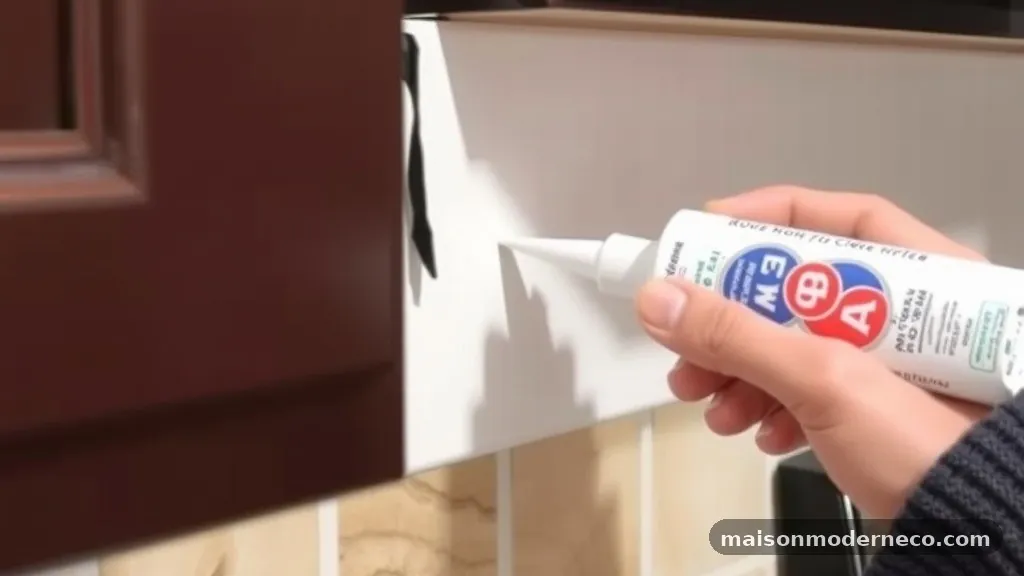Using High-Quality Caulk as a Finishing Touch - What to Do If the Drywall Corner Is Crooked Where the Backsplash Ends