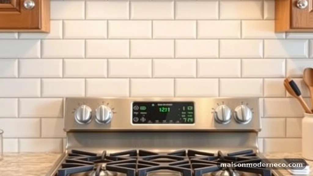 What Size Subway Tile Looks Balanced Behind a 30-Inch Kitchen Range?