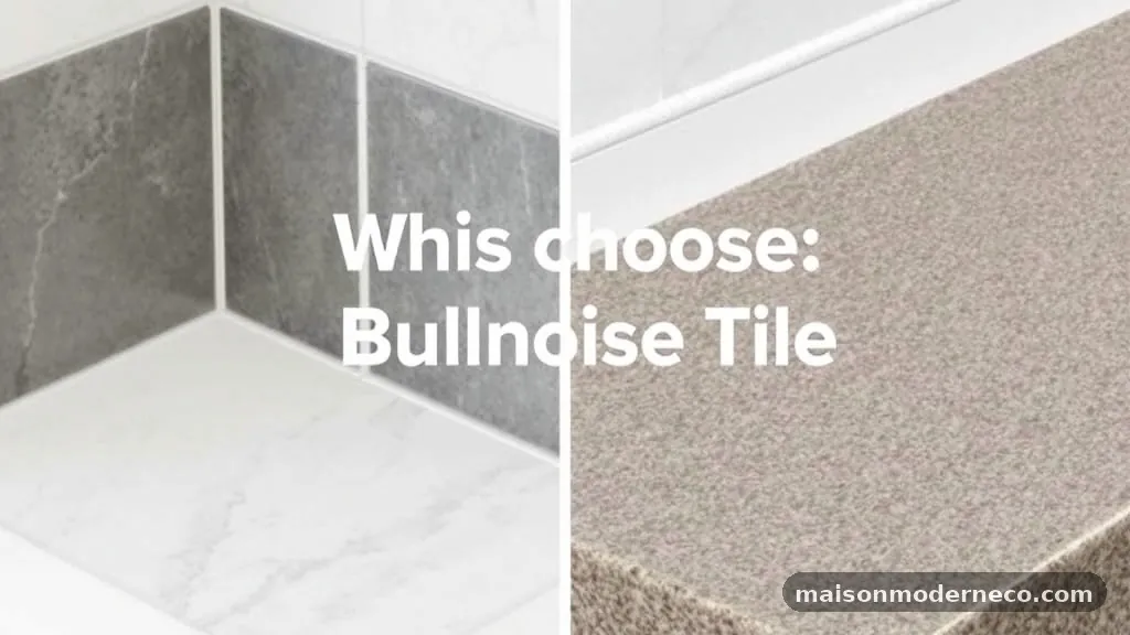 When to Choose Bullnose Tile - Schluter Jolly Trim vs Bullnose Tile vs Pencil Liner for Edges